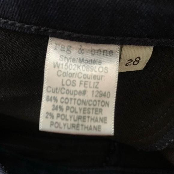 RAG & BONE Jeans Cate Mid-Rise
Dark Wash, Carmen - Picture 5 of 7